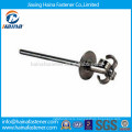 Zinc plated carbon steel peel type blind rivet